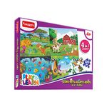 Funskool Play & Learn-Dino-Pets-Aquatic-Birds 4in1,Educational,4x30 pieces,Puzzle,for 4 year Old Kids and above,Toy