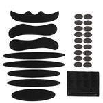 Jipemtra Helmet Padding Foam Kit 27Pcs Bicycle Replacement Pads Universal Helmet Foam Pads Set for Bike Motorcycle Cycling (Black)