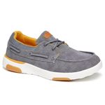 OrthoComfoot Men's Boat Shoes Loafes for Shock Absorber, Workout Comfort Shoes with Durable EAV+Rubber Sole for Shock Absorber Grey Size 9.5