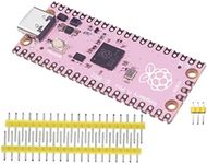 DIGISHUO Raspberry Pi Pico with 40P Pins Type C Port Based on RP2040 Chip | Dual-Core ARM Cortex M0+ Processor Running up to 133 MHz | Support C/C++/Python (Raspberry Pi Pico(Pink Version))