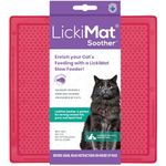 LICKIMAT Classic Soother Cat Slow Feeders Lick Mat, Boredom Anxiety Reducer; Perfect for Food, Treats, Yogurt, or Peanut Butter. Fun Alternative to a Slow Feed Cat Bowl or Dish, Pink