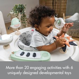 Tiny Love 5-in-1 Baby Activity Center – 20 Activities, 6 Toys, Black & White