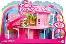 Barbie Mini BarbieLand Doll House Sets, Mini Dreamhouse with Surprise 1.5-inch Barbie Doll, Furniture & Accessories, Plus Elevator & Pool