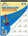 Channie's One Page A Day Single Digit (Beginner) Multiplication Math Problem Workbook for 2nd Graders and 3rd Grade Simply Tear Off On Page a Day For Math Repetition Exercise!