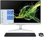 Acer Aspire C27-962-UA91 AIO Desktop, 27" Full HD Display, 10th Gen Intel Core i5-1035G1, NVIDIA GeForce MX130, 12GB DDR4, 512GB SSD, 802.11ac Wi-Fi, Wireless Keyboard and Mouse, Windows 10 Home