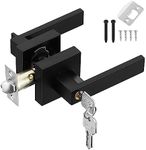 HSEAMALL Door Lever Handle Lock,Bla