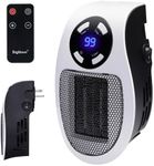 Wall Space Heater 350W Portable Electric Heater with Programmable Adjustable Thermostat, Overheat Protection, Precise LED Display, Passed UL and CSA Certification Safe Heater for Office Dorm Room