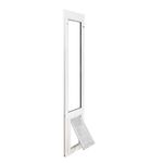 Endura Flap Vinyl Sliding Glass Dog Door - Medium - 74.75" - 77.75" - White