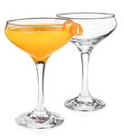 The 1930 Algonquin"Round Table" Cocktail Coupe Glass 2-Piece Set (Gift Box Collection)