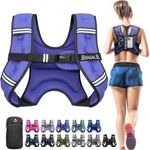 BAGAIL Weighted Vest for Strength Training, Bust Size Adjustable, Convenient Pocket, Iron Sand Weighted Vests, Ideal for Gym Workouts, Yoga Training and Aerobic Exercises, 5.5kg/12lb, Purple
