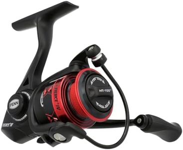 PENN Fierce IV Spinning, Fishing Reel, Spinning Reels, Sea - Inshore Fishing, Versatile Sea Fishing for Boat, Kayak, Shore, Jigging, Surf, and All-Round Use, Unisex, Black/Red, 1000