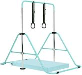 Gymnastics Bar with Mat, Adjustable