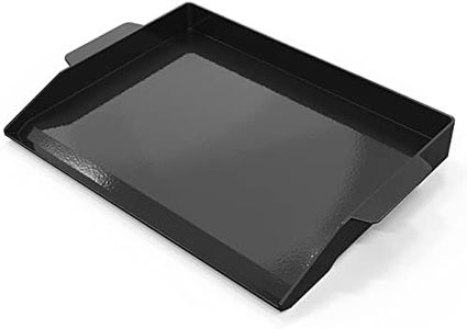 Onlyfire Plaque de Barbecue BBQ Plancha en Fonte Emaillée, Universelle Plaque de Grill pour Gril à Gaz et Cuisinière 52 x 40 cm