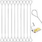 KALIONE 10 Packs Cheese Slicer Wire, Cheese Wire Replacement Kit, Butter Cutter Wire, Stainless Steel Cheese Cutter Wire, Wire Cheese Cutter for Slicing Cheeses Butter, 5.7-Inch