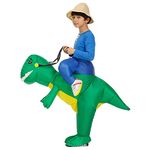 Inflatable Dinosaur Costume Kids, Inflatable Halloween Costumes, T-REX Blow up Costume for Kids & Toddler