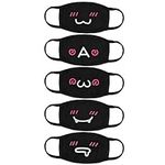 Aniwon Kawaii Muffle Mask, 5 Pack A