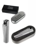 COUNTRY CLUB Stainless Steel Metal Clipper Lighter with Gift Tin