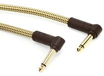 Fender 990820097 Deluxe Series Patch Cable - 1 ft – ANG/ANG – Tweed