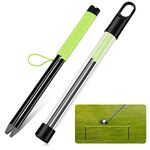 2 Pieces Golf Putting String with Pegs Golf Putting String Guide Golf Putting Training Aid String Alignment Putting String Line Golf Putting Guide Line for Trainer Indoor Practice, Green