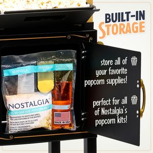 Nostalgia Popcorn Maker – Black Electric Popcorn Machine