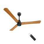 atomberg Renesa Smart+ 1200mm BLDC Ceiling Fan with IoT & Remote | Energy Efficient Ceiling Fan | High Air Delivery with LED Indicators (Golden Oakwood)