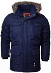 Crosshatch Mens Heavy Weight Fur Ho