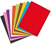 Amazon Brand - Umi Pack of 10 Bright A4 Size Multicolored Stiff Felt Sheet 1mm