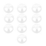 EMSea 10PCS Open Hearing Aid Domes Soft Silicone Single Layer Audiphone Ear Tips Replacements Earbud for Hearing Aid Devices Accessories Small Size 6mm