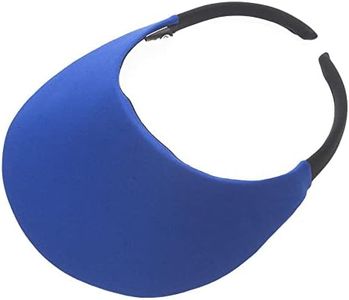 No Headache Round Brim Golf, Tennis, Running, All Sport Sun Visor (Royal Blue)