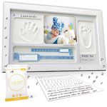 Lalfof baby hand and footprint kit baby footprint kit & handprint kit with NAME & Object Holder | paw print kit for dogs | inkless hand & footprint kit Customizable | baby boy gifts or girl