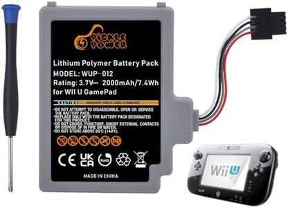 Pickle Power Wii U Gamepad Battery WUP-012 WUP-010 Rechargeable Battery Pack for Nintendo Wii U Gamepad