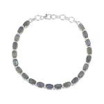 Ravishing Impressions Labradorite 925 Solid Sterling Silver Tennis Bracelet| Bracelet and