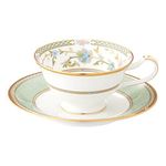 Noritake Y59587/9983 Noritake Cup & Saucer (For Both Coffee/Tea) 220cc Yoshino Green Bone China