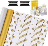 WD&CD Wrapping Paper Gift Wrapping Paper for Birthdays, Bridal Showers, Baby Showers, Christmas, Friendsmas and More