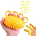 Hand Exerciser Ball Finger Squeeze Therapy Grip Strengthener Trainer Stress Relief Ball for Improve Flexibility Relieve Finger and Wrist, for Rehab, Arthritis, Carpal Tunnel