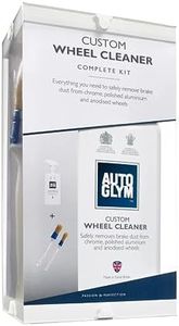 Autoglym Custom Wheel Cleaner Complete Kit, Kit d'entretien et Nettoyage en Spray pour Roues avec Petits et Moyens Pinceaux, Formule sans Acide Anti Poussière - Spray 500ml et Pinceaux