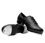 BeiBestCoat Beginner Tap Dance Shoe-Jazz Tap Dacncing Shoes for Girls,Boys, Black, 3 Little Kid