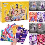 Onepiece Trading Cards, 180PCS Luffy Anime Cards Game Anime Trading Cards Collectable Cards Anime Photo Card Anime Card Booster Pack Card Birthday Gift for Children (36 Packs, 5 Cards/Pack)