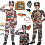 Rudra Fancy Dress Army Costumes for kids police costume & BSF csotumes subhash chandra bose costumes fancy dress costumes for age group 3 to 12 yrs