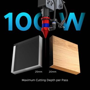 OMTech 100W CO2 Laser Engraver – High Power Cutting & Engraving Machine