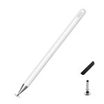 Stylus For iPad, PONY White Capacitive Pen High Sensitivity & Fine Point, Magnetism Cover Cap, Universal for Apple/iPhone/Ipad pro/Mini/Air/Android/Microsoft/Tablet/Surface and Other Touch Screens.