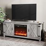 YESHOMY Fireplace TV Stand with Two