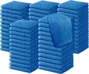 Diamond Tex Pack of 6, 12, 24, 36, 48, 96 Face Cloth 100% Egyptian Cotton Soft Flannels Set Quick Absorbent Washcloth 500-GSM Gym, Golf Hand Wash Towels 30x30cm (Royal Blue, 24)