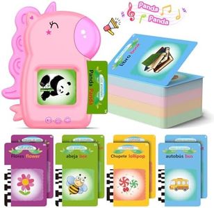Hapikids Tarjetas Flash Parlantes, Juguetes Niños 2 3 4 Años Juegos Educativos Niños 2 3 4 5 Años Unicornios para Niñas Regalo Niña 2-6 Años Juguetes Aprendizaje Tarjetas Parlantes Talking Flash Card