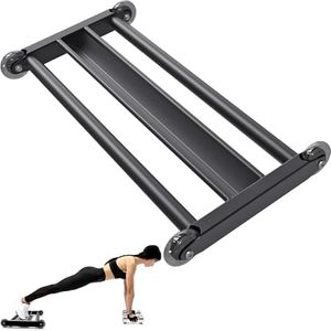 Lifeswell Glute Ham Glider, Versatile Ab Glider Machine with Smooth Wheels, V-Shaped Bar for Hamstring Curls, Abdominal and Core Strength Trainings