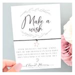 Make a Wish Bracelet | Motivational Uplifting Affirmation Gift | Tibetan Silver Colour Charm Bracelet | Friendship Sister Mum Best Friend Colleague