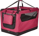 Amazon Basics Premium Folding Portable Soft Pet Dog Crate Carrier Kennel - 36 x 24 x 24 Inches, Red