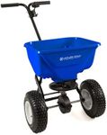 EarthWay Polar Tech 65 LB (29 KG) Professional Ice Melt Broadcast Walk Behind Spreader with 13" Pneumatic Tires, Adjustable Handle, and Solid Linkage Control