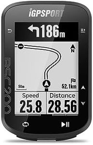 iGPSPORT BSC200 Bike/Cycling Computer, Route Navigation 2.5inch Screen Bluetooth ANT+ Wireless GPS Cycle Computer IPX7 Waterproof