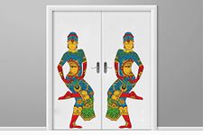 Rawpockets Decal ' Decorative Classical Dance ' (Material - PVC Vinyl Matte Finish, Wall Coverage Area - Height 105cm X Width 85cm) (Pack of 2) Wall Sticker